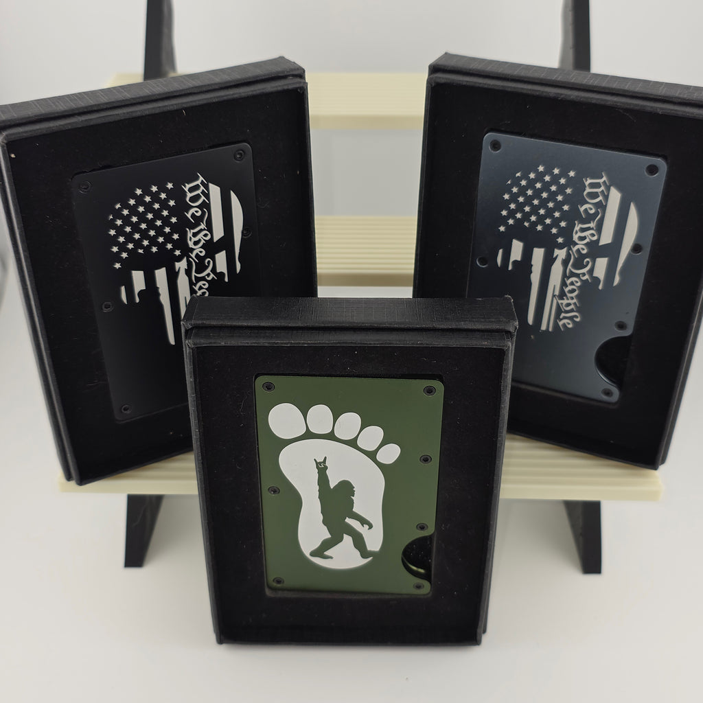 Metal RFID Wallet with Integrated Money Clip