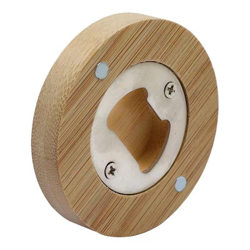 Bamboo Magnetic Bottle Openers